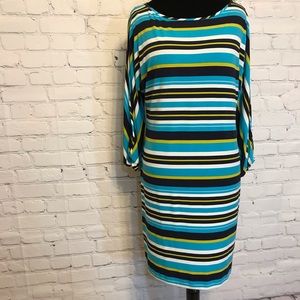 Calvin Klein Striped Jersey Dress